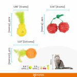 FOFOS Fruity Netting Ball Box Toy for Cats (1 Piece) - Image 7