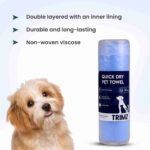 Trimz Quick Dry Absorption Towel for Dogs and Cats (Blue) - Image 4