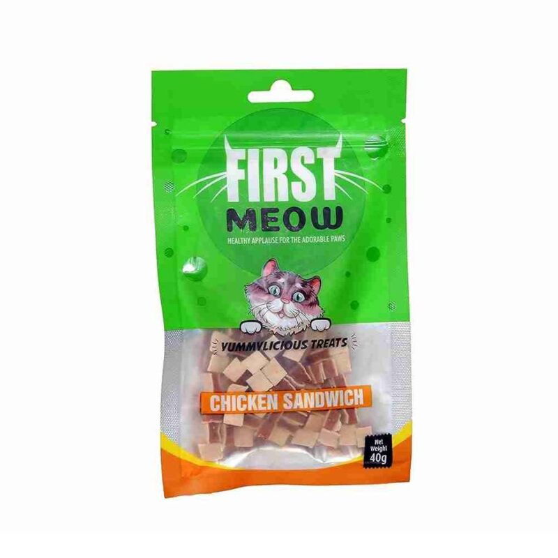first meow chicken treats 40g cat snack