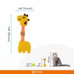 FOFOS Giraffe Flick Tube Catnip Toy for Cats - Image 7