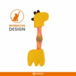 FOFOS Giraffe Flick Tube Catnip Toy for Cats - Image 3