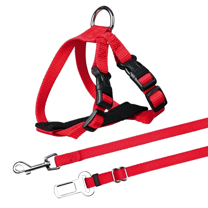 Trixie Cat Harness Adjustable Red 20-50cm