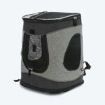 Trixie Timon Backpack 34x44x30cm for upto 12kg Dogs and Cats (Black/Grey) - Image 2