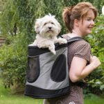 Trixie Timon Backpack 34x44x30cm for upto 12kg Dogs and Cats (Black/Grey) - Image 4
