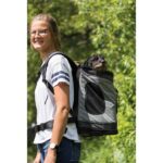Trixie Timon Backpack 34x44x30cm for upto 12kg Dogs and Cats (Black/Grey) - Image 5