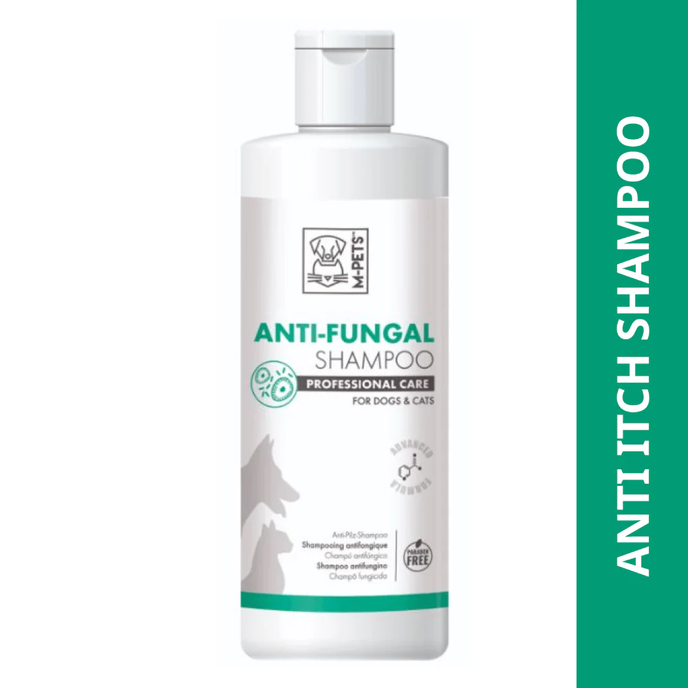 GroomingShampoo_66c525f0-b6dd-45ab-ae26-bf63d2c6cee3-922107_1800x1800.webp M-Pets Anti Fungal Shampoo - 250 ml
