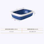 Savic Iriz Litter Tray with Rim for Cats (Nordic Blue, 17 x 12 x 5 inch) - Image 4
