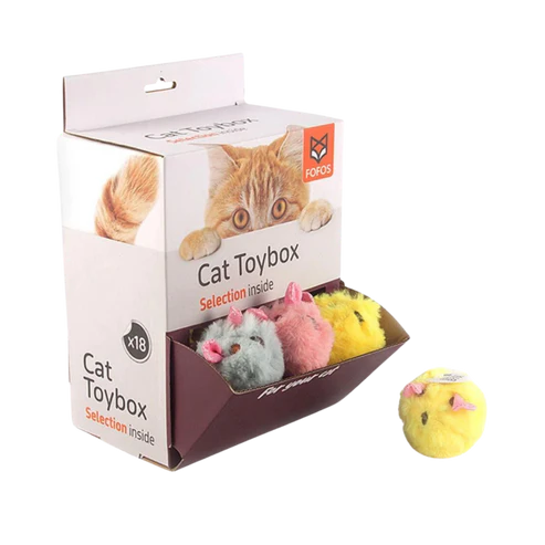 Barkbutler x Fofos Ball Box Rattle Cat Toy - 1 Piece