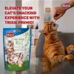 Trixie Premio Fish and Chicken Rolls Cat Treats, 50g - Image 4