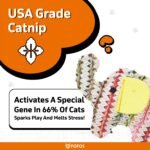 FOFOS Interactive Catnip Chic Toy for Cats Brown (Pack of3) - Image 5