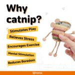 FOFOS Interactive Catnip Chic Toy for Cats Brown (Pack of3) - Image 3