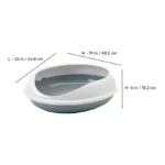 Savic Figaro Oval Cat Litter Tray + Rim - Cold Grey - 22 Inch - Image 4
