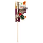 Barkbutler x Fofos Scandi Beetle with Wooden Stick Cat Toy - 40 cm