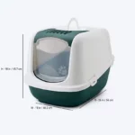 Savic Nestor Jumbo Cat Litter Box - Cold Gray - Image 5