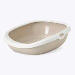 Savic Gizmo Cat Litter Tray with Rim - Mocha