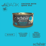 Schesir After Dark Cat Pate Chicken and Quail Egg, 80 g - Image 6
