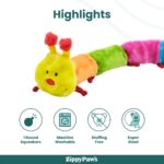 ZippyPaws Caterpillar Deluxe with 6 Blaster Squeakers Dog Toys - Image 4