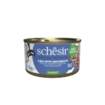 Schesir Tuna in Jelly With Whitebaits Adult Cat Wet Food Pouch, 85 gm