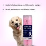 Trimz Quick Dry Absorption Towel for Dogs and Cats (Pink) - Image 6