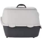 Trixie Vico Cat Litter Tray with Hood for Cats (Dark Grey/Light Grey) - Image 4