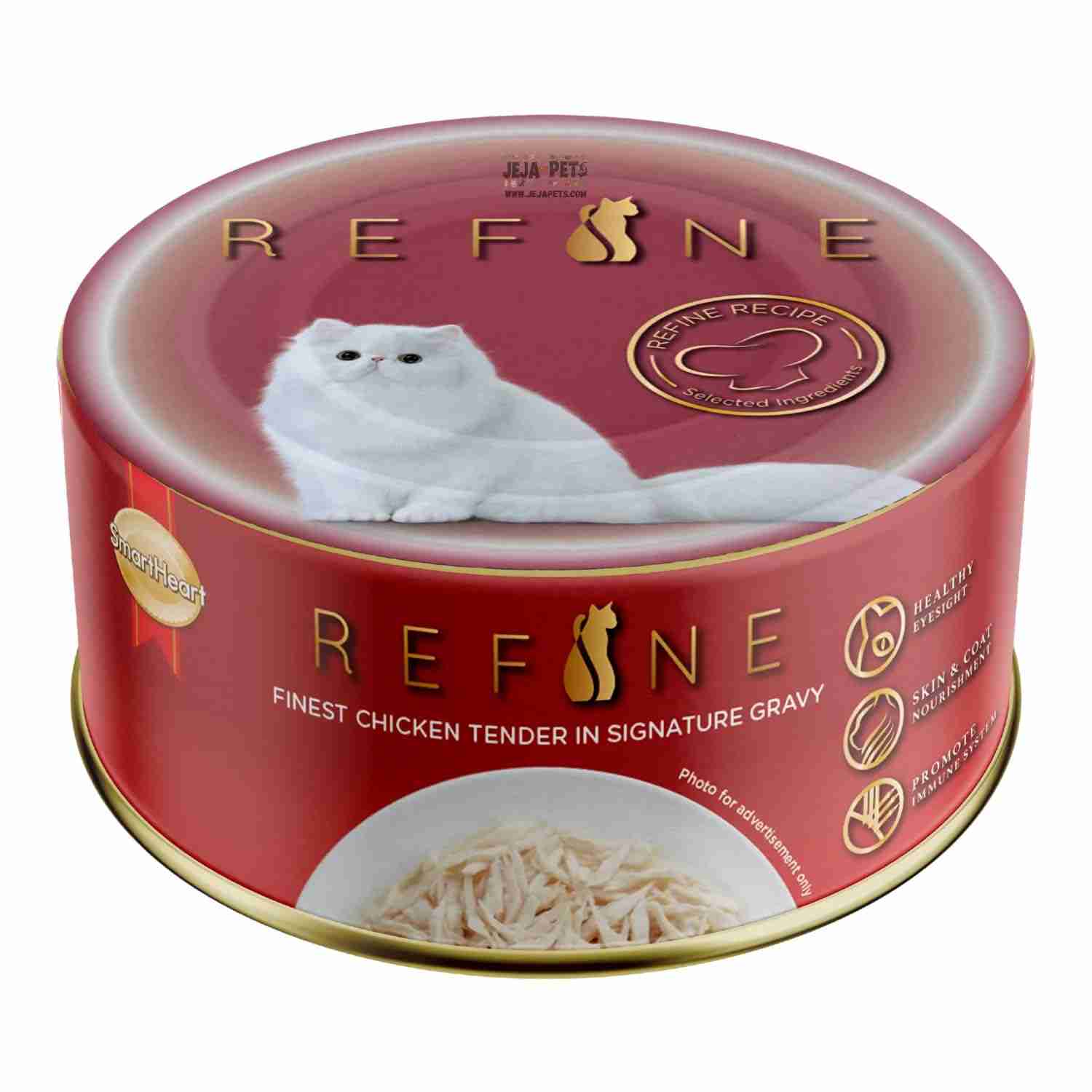 MF4-K_ItZ-product.jpeg Smart Heart Refine Adult Cat Food Chicken Breast with Seafood, 80 g