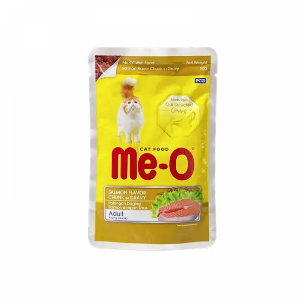 Me-O-Salmon-Chunk-in-Gravy-Wet-Cat-Food-80-gm-Pack-of-12.webp Me-O Salmon Chunk in Gravy Wet Cat Food, 80g