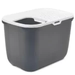 Savic Hop In Modern Cat Litter Tray Anthracite - 23 x 15 x 15 inch