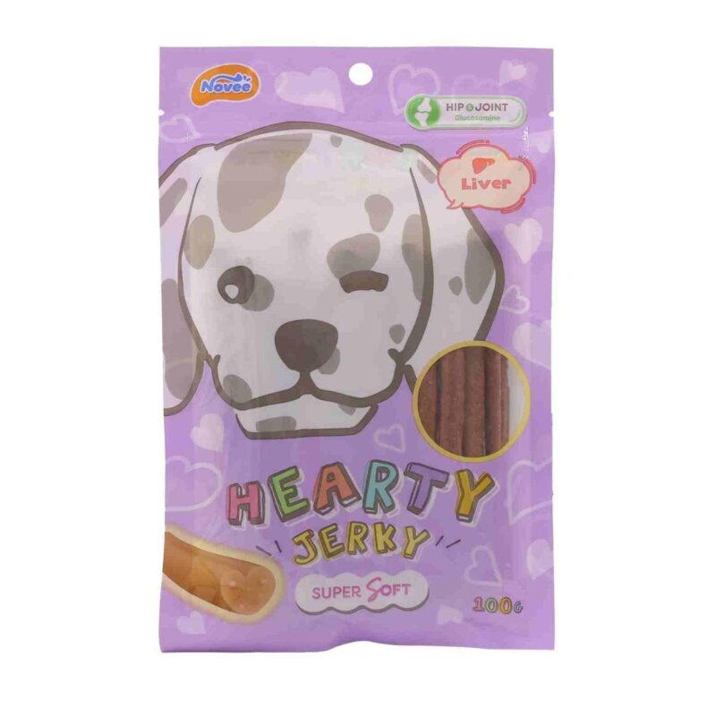 Novee Hearty Jerky Liver Flavour Cat Treats, 100 g