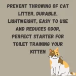 Savic Rincon Corner Cat Litter Tray + Rim - Cold Grey - 23 x 18 x 5 Inch - Image 4