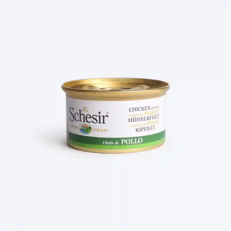 Schesir Chicken Fillets Adult Cat Wet Food, 85 g
