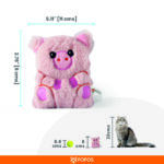 FOFOS Floppy Crinkle Pig Catnip Toy for Cats - Image 7