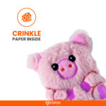 FOFOS Floppy Crinkle Pig Catnip Toy for Cats - Image 3