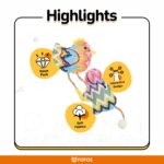 FOFOS Interactive Catnip Chic Toy for Cats Pink (Pack of3) - Image 4
