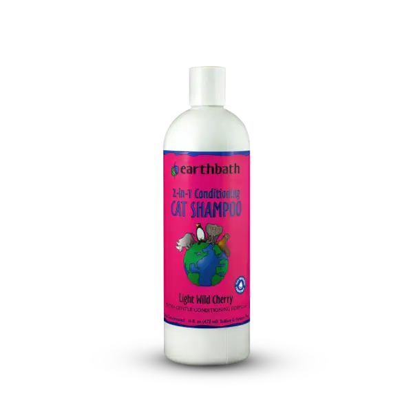 Earthbath 2 In 1 Conditioning Cat Shampoo Light Wild Cherry - 472 ml