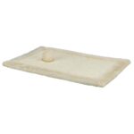 Trixie Scratching Mat Sisal Rug/Plush for Cats (55x35 cm, Beige)