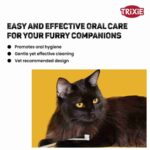 Trixie Toothbrush Set for Cats and Small Dogs, 15 cm, 4 Pcs, White - Image 2