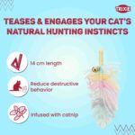Trixie Playing Rod Star Plastic/Plush Catnip Toy for Cats (46 cm) - Image 4