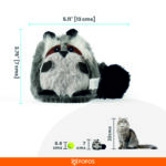 FOFOS Floppy Crinkle Raccoon Catnip Toy for Cats - Image 6