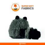 FOFOS Floppy Crinkle Raccoon Catnip Toy for Cats - Image 4
