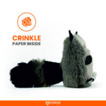 FOFOS Floppy Crinkle Raccoon Catnip Toy for Cats - Image 3