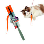 FOFOS Retractable Worm Teaser Toy with Catnip for Cats