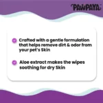 Pawpaya Ear Wipes for Dogs and Cats, 40 Pcs - Image 4