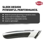 Trixie TR500 Slim Cordless Clipper – Precision Trimming for Paws and Face - Image 4