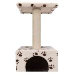 Trixie Junior Zamora Scratching Post with Paw Print Toy for Cats (60 cm, Beige) - Image 4