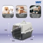 Savic Zephos 2 Pet Carrier, 22 x 15 x 13 inch, Grey - Image 3