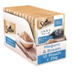 Sheba Premium Fish Mix Maguro & Bream Wet Cat Food, 35g - Image 2