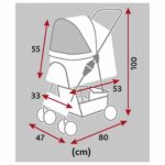 Trixie Buggy/Stroller for Dogs and Cats - Grey - Image 4