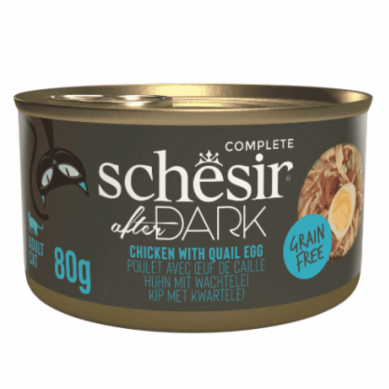 Schesir After Dark Cat Wholefood Chicken and Quail Egg, 80 g