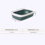 Savic Iriz Litter Tray with Rim for Cats (Nordic Green, 17 x 12 x 5 inch) - Image 4