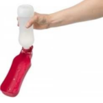 Trixie Travel Bottle with Bowl for Dogs and Cats (Red) - Image 3